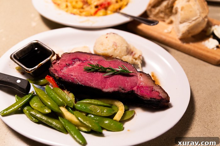 Gourmet prime rib meal with wine at The Prime Rib Restaurant & Wine Cellar in Gillette