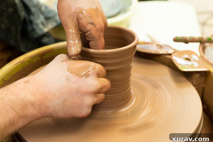 Handcrafted pottery by Stephen at Red Bison Studio in Sheridan