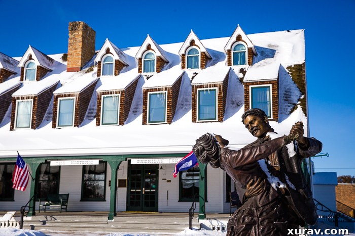 Historic Sheridan Inn exterior with classic architecture