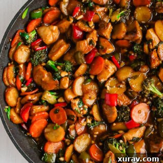 A bowl of delicious Kung Pao Chicken