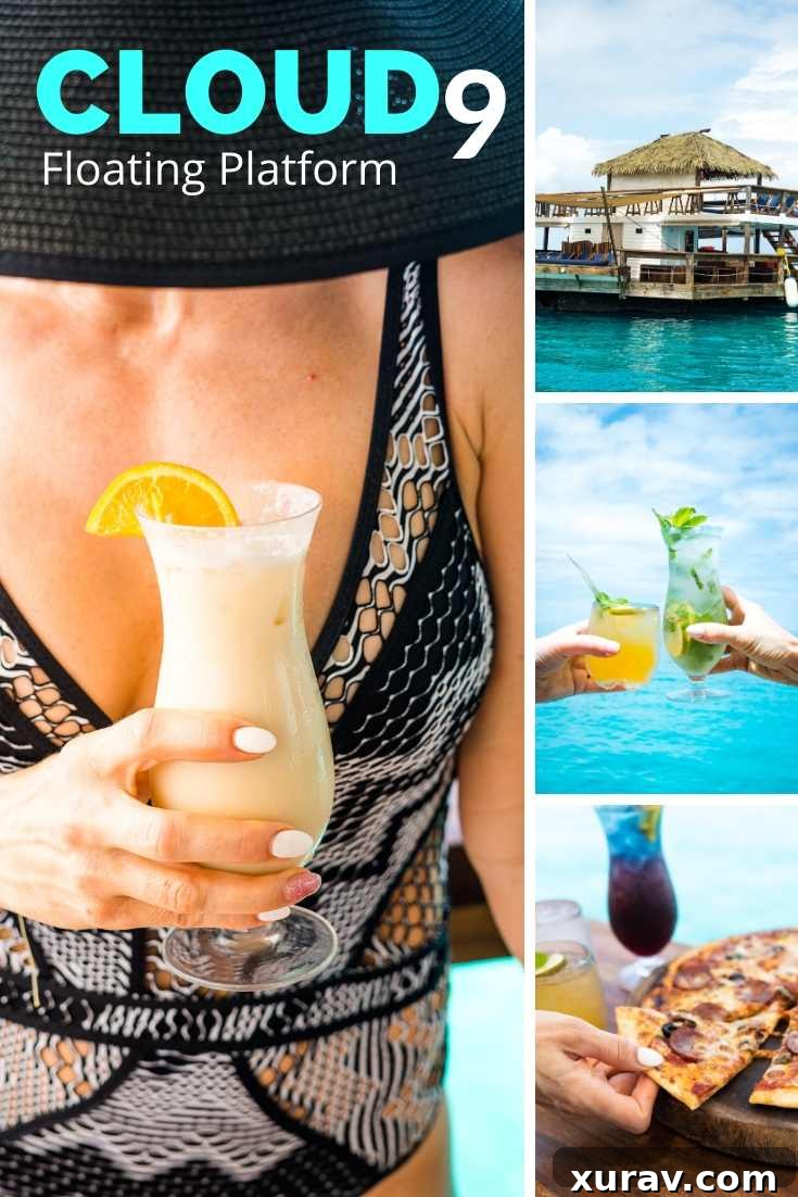 Stunning view of Cloud 9 floating platform in Fiji