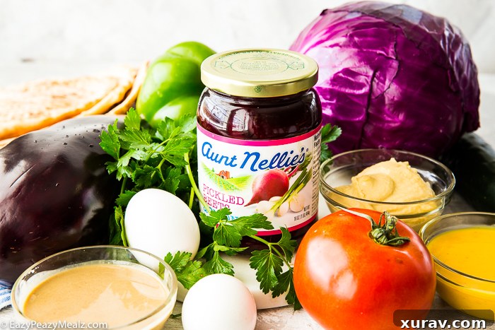 Fresh Ingredients for Sabich