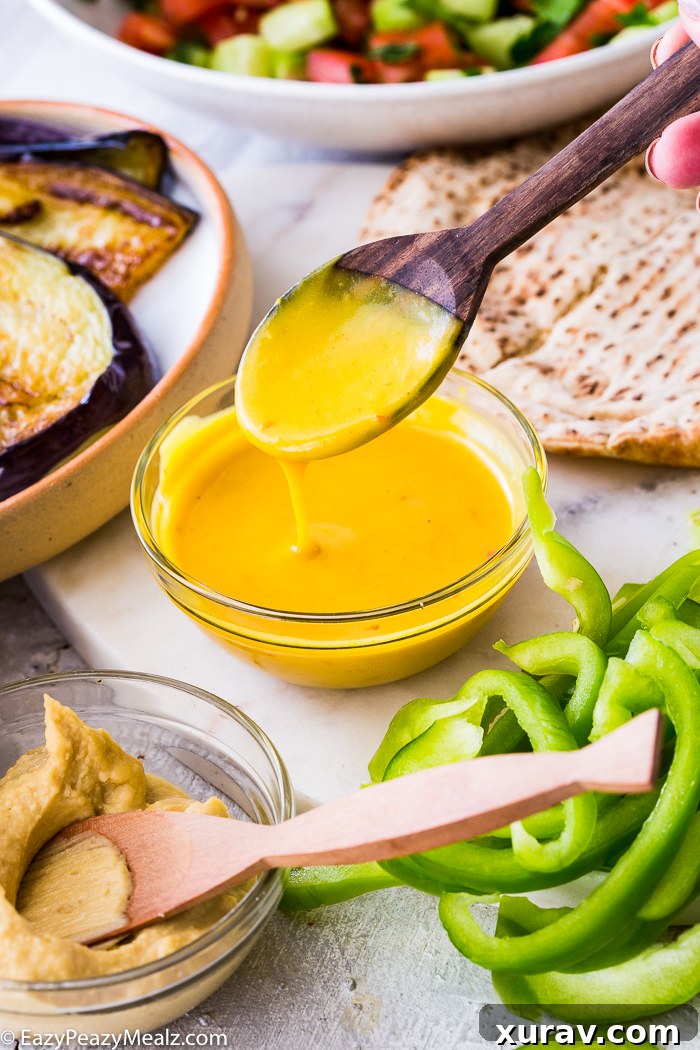 Sabich Ingredients Laid Out