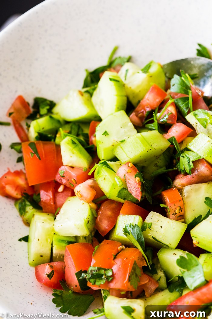 Ingredients for Israeli Salad