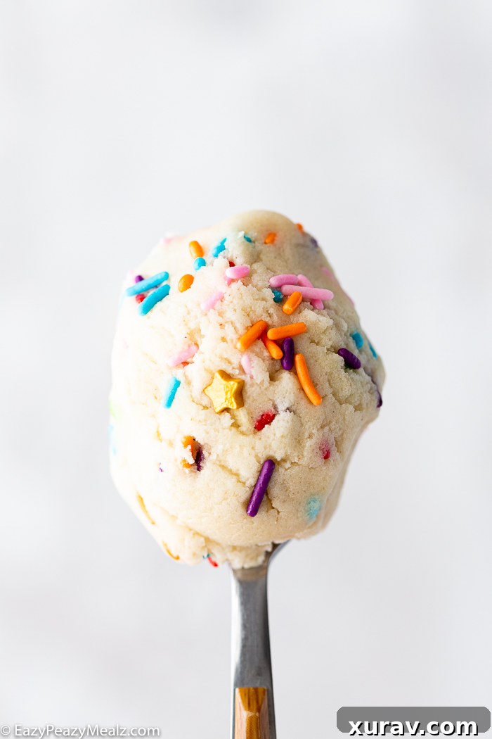 Delicious Edible Sugar Cookie Dough in a bowl