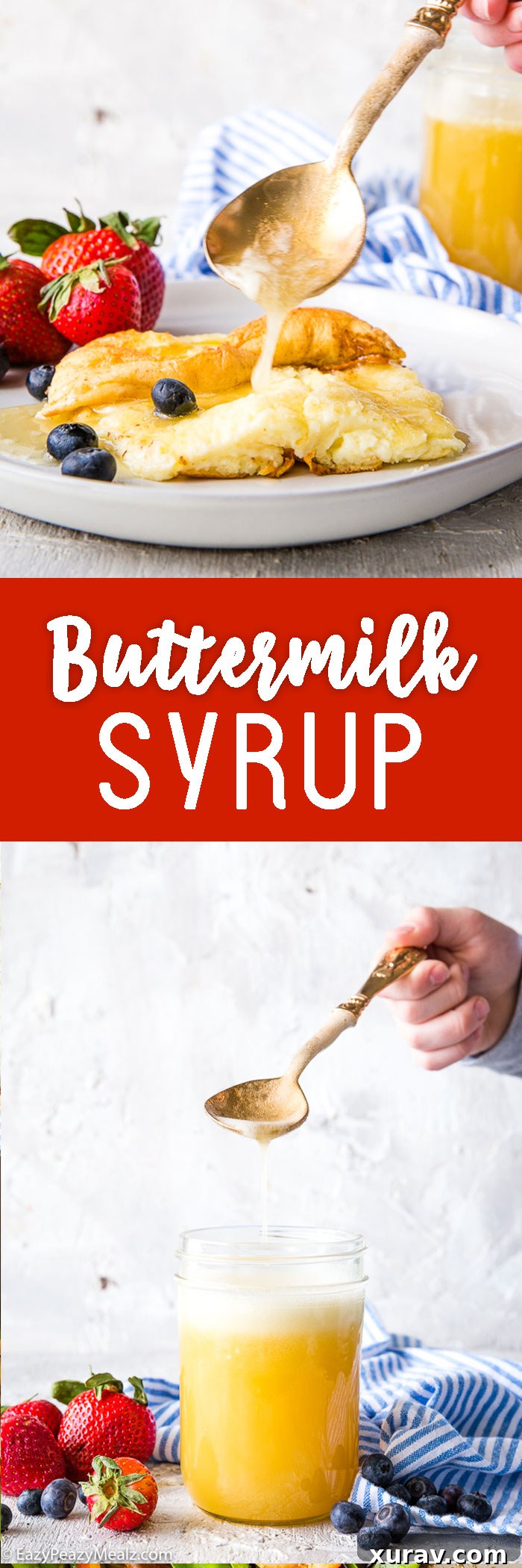Buttermilk syrup recipe pin