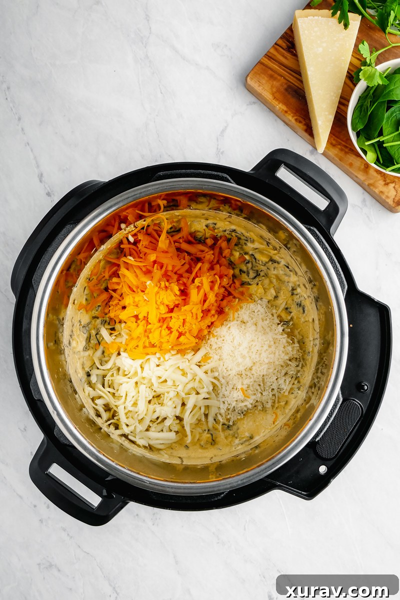 Instant Pot Spinach Dip finished