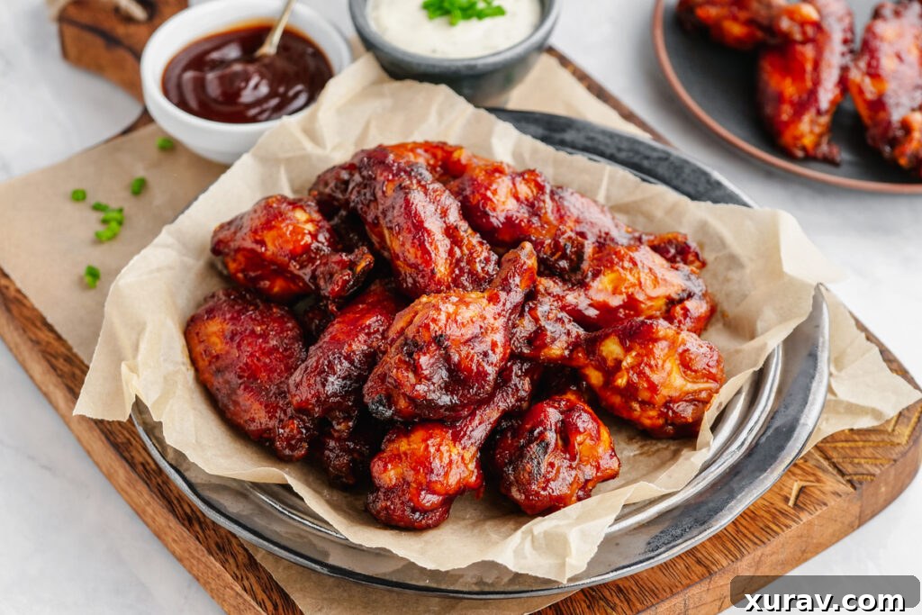 Instant pot chicken wings made in the pressure cooker, then finished in the oven or air fryer