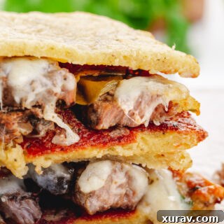 The finished Crockpot Philly Cheesesteak (Keto) presented as a recipe card image.