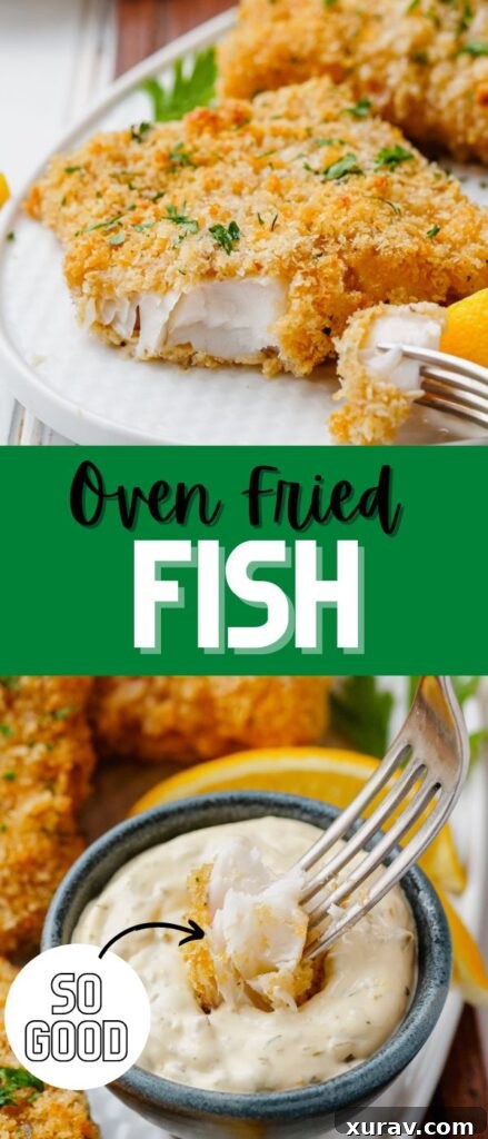 Pin for oven fried fish recipe