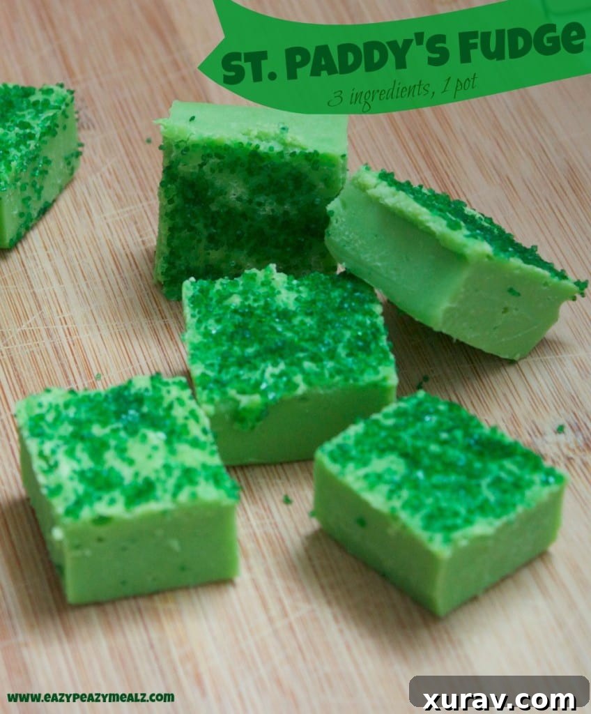 Delicious and easy 3-ingredient St. Patrick's Day Fudge