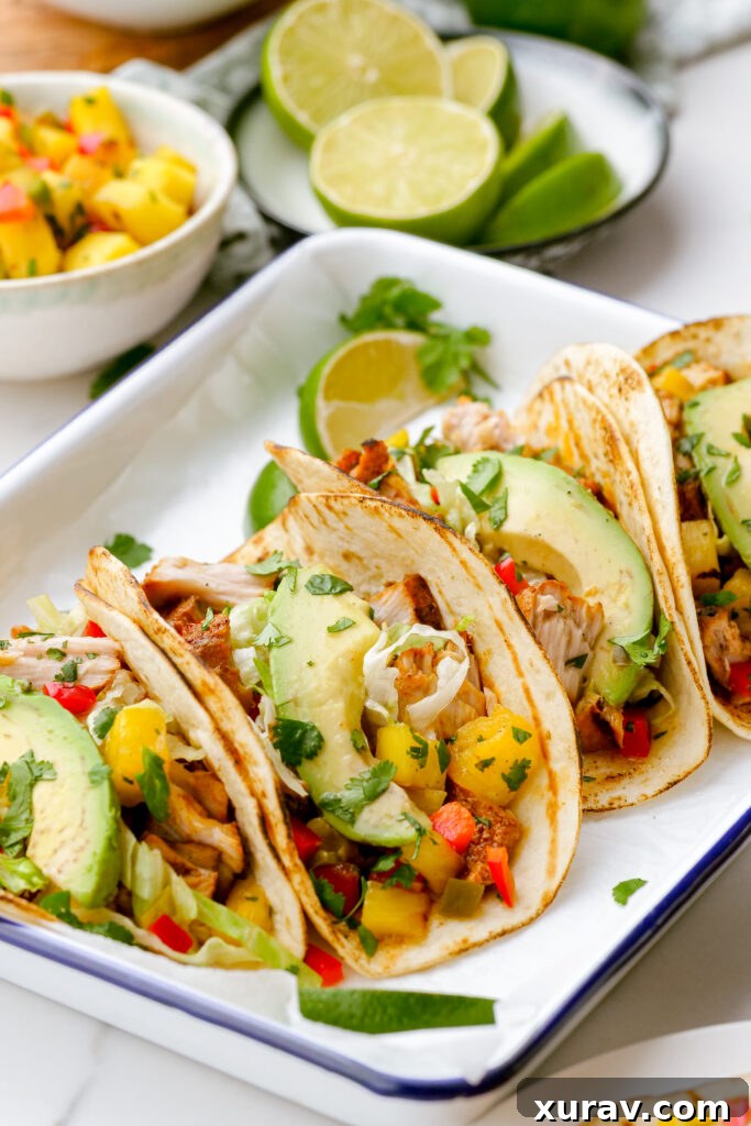 Grilled fish tacos on a platter