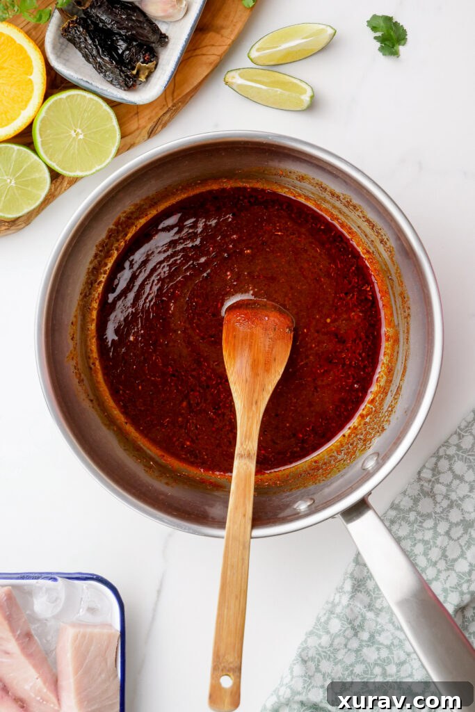 making marinade for grilled fish tacos