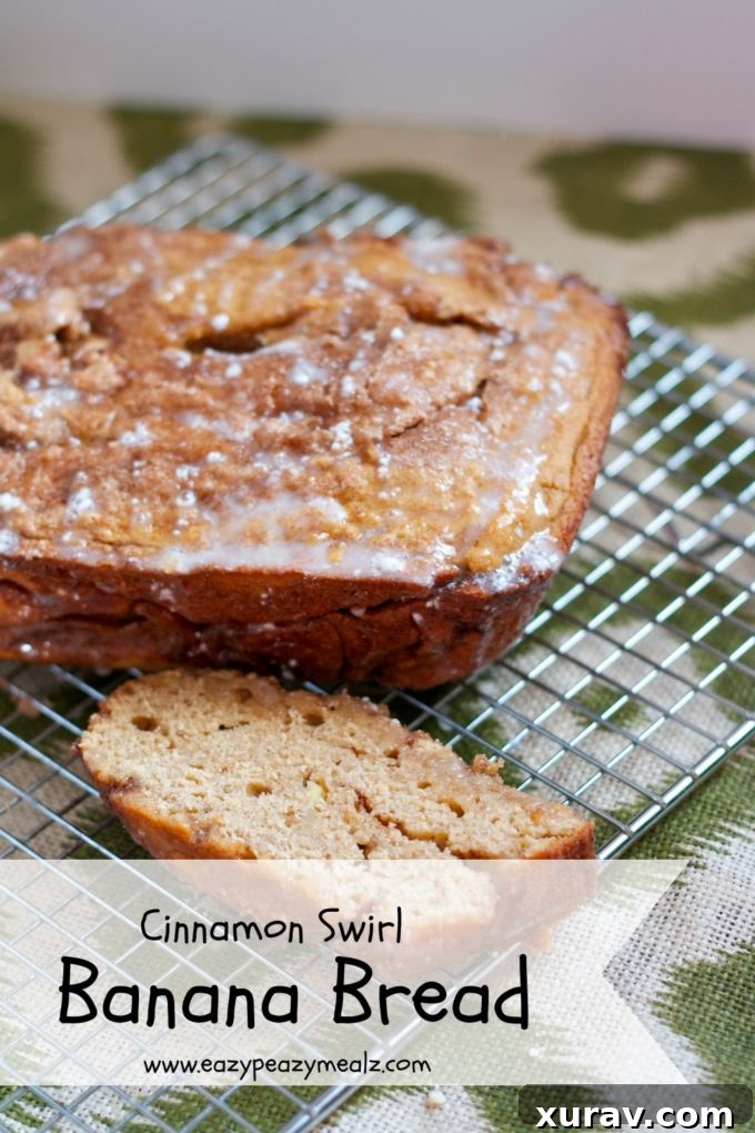 cinnamon swirl banana bread