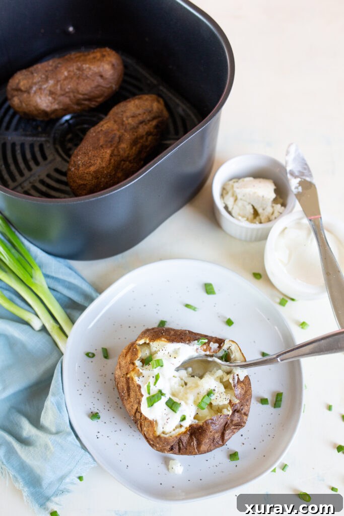 Air Fryer Baked Potatoes