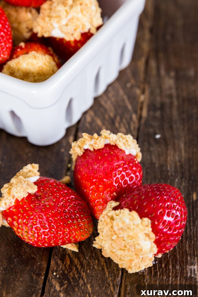 Cheesecake Stuffed Strawberries
