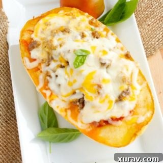Spicy Sausage Lasagna Spaghetti Squash Recipe