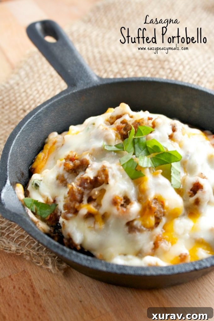 Lasagna Stuffed Portobello: A Healthy and Flavorful Twist