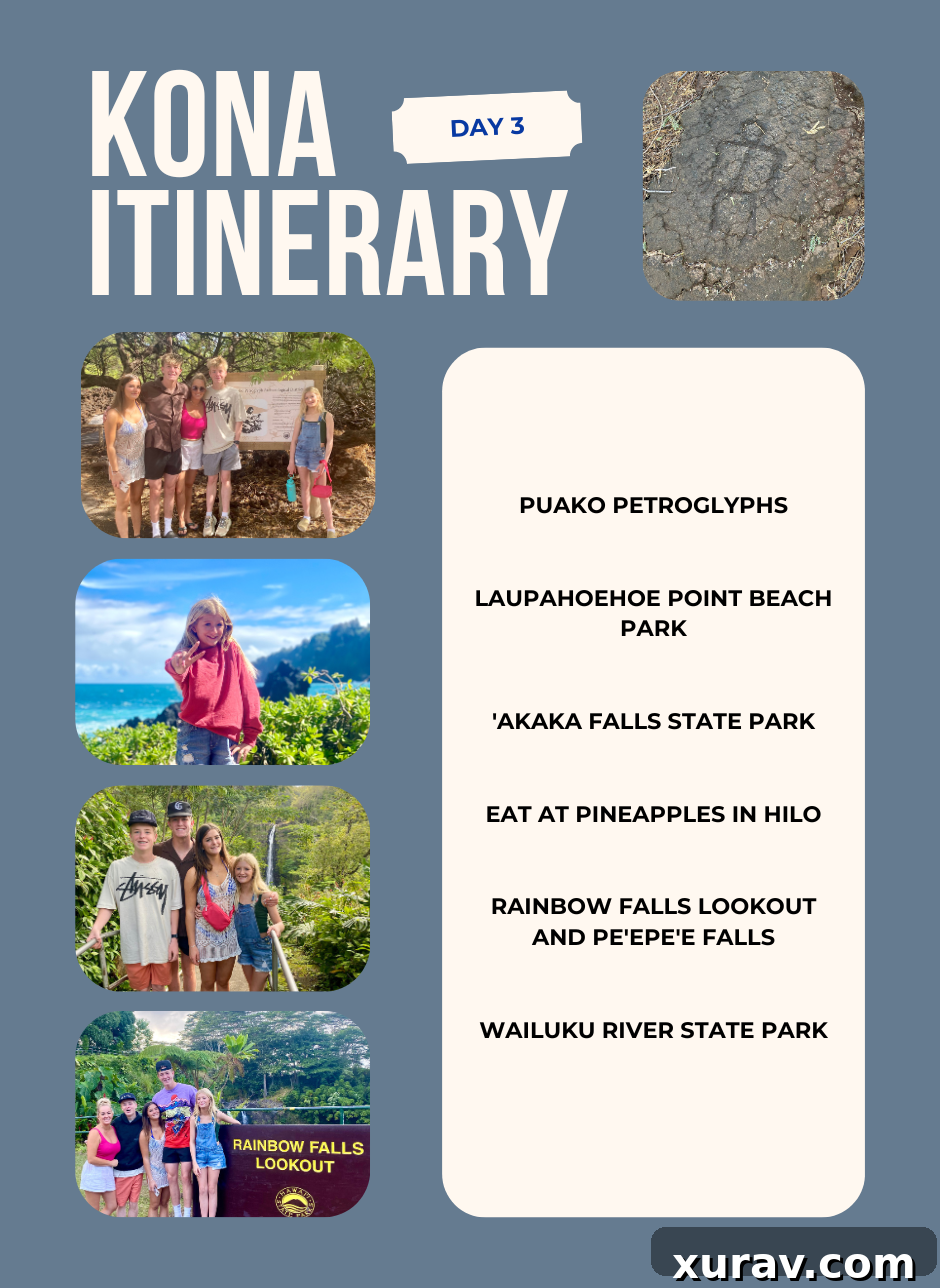 How to spend a whole day of a 7 day itinerary in Kona or the Big Island of Hawaii