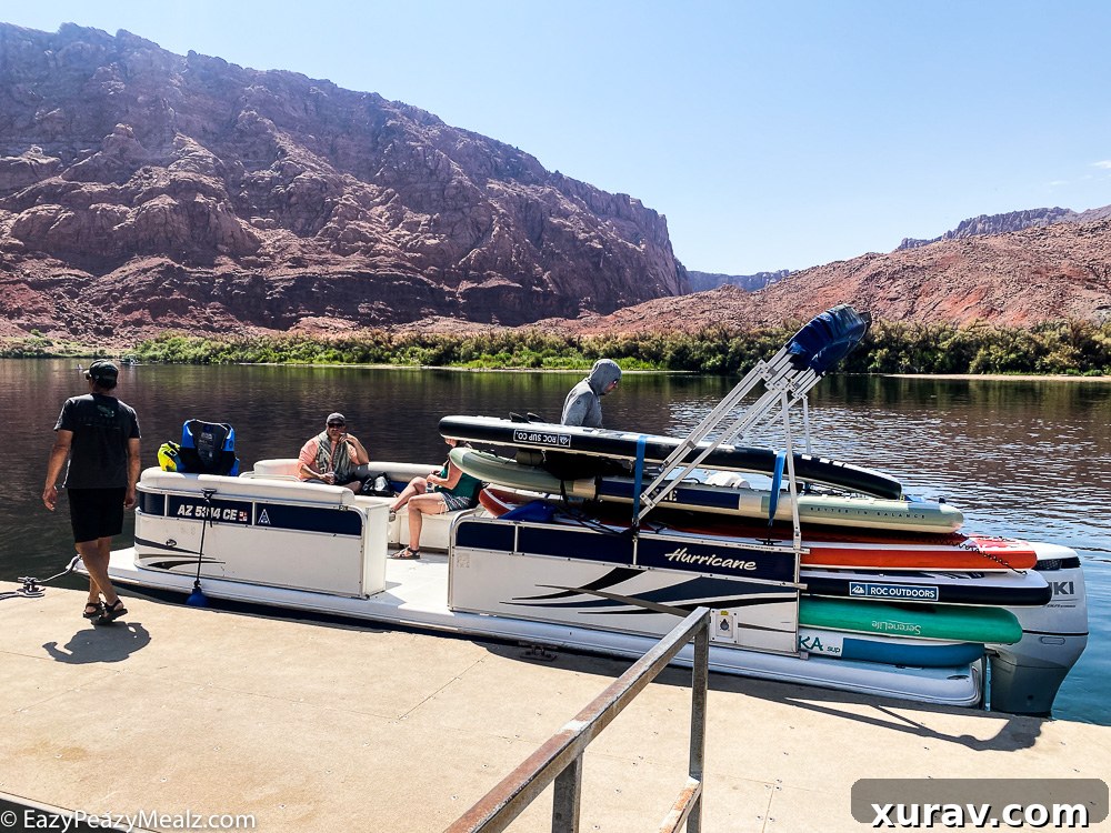 Backhaul service to take you to the drop off spot for paddleboarding horseshoe bend