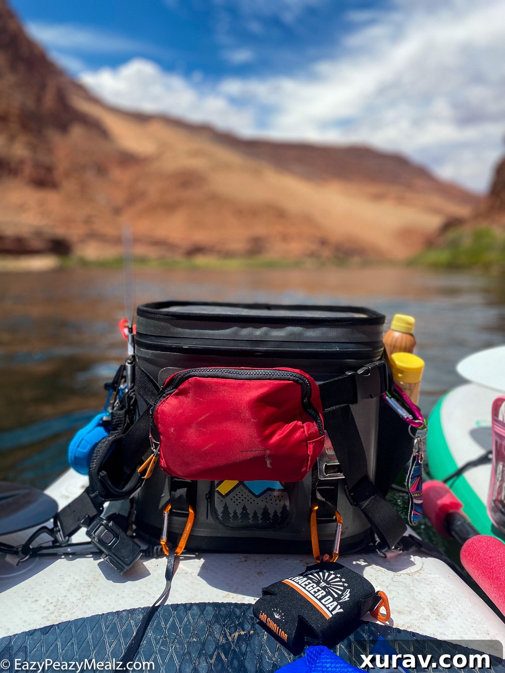 Some of the gear we packed for horseshoe bend paddle boarding trip