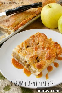 Caramel Apple Slab Pie
