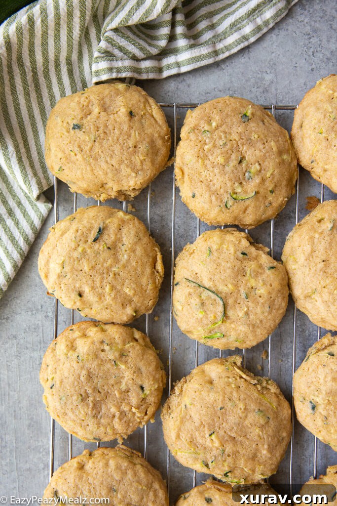 Zucchini cookies before they are frosted with cream cheese frosting