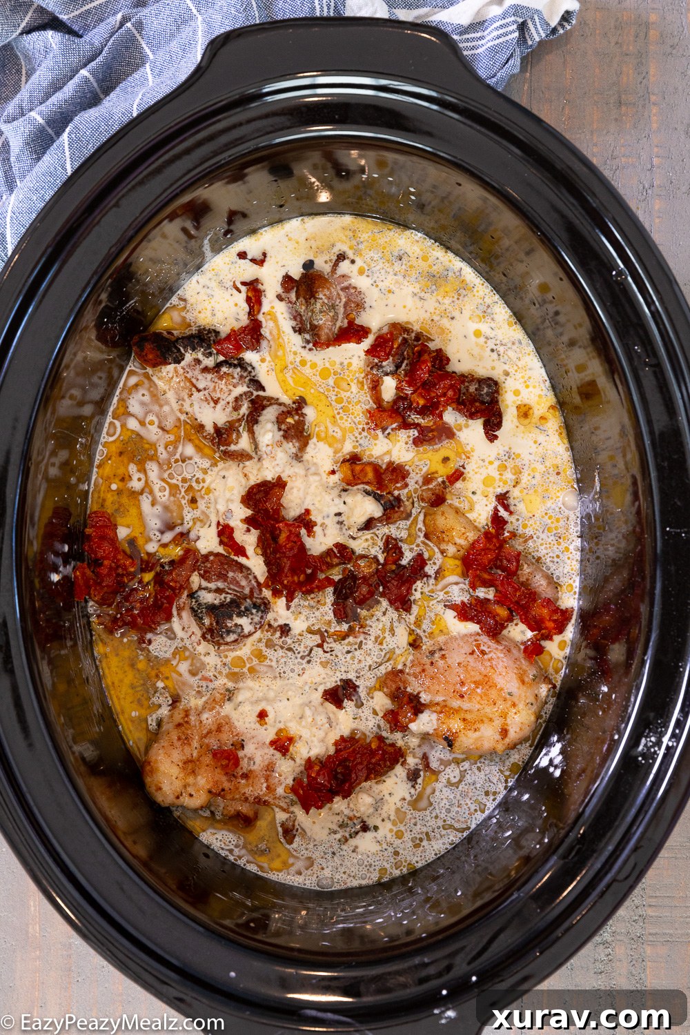 Making crock pot marry me chicken. 