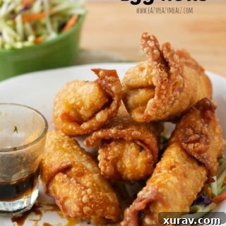 Baked or Fried Shrimp and Veggie Egg Rolls Recipe