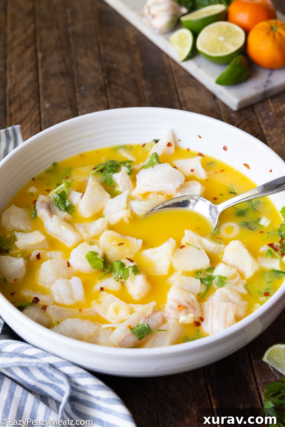 Marinating halibut for halibut fish tacos