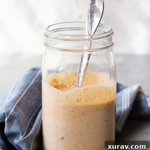 Chipotle Ranch Dressing, creamy, tangy, and smoky.