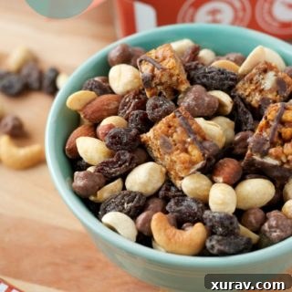Delicious Protein Bar Trail Mix ready to eat