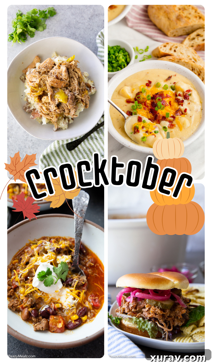 Crocktober landing page, a month of crock pot recipes