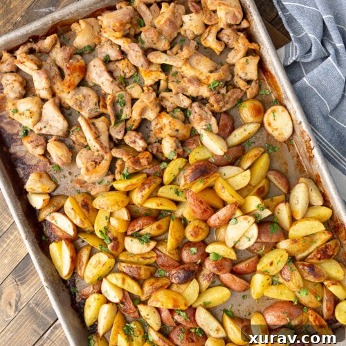 Sheet pan ranch chicken and potatoes