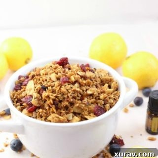 Slow Cooker Lemon Blueberry Granola