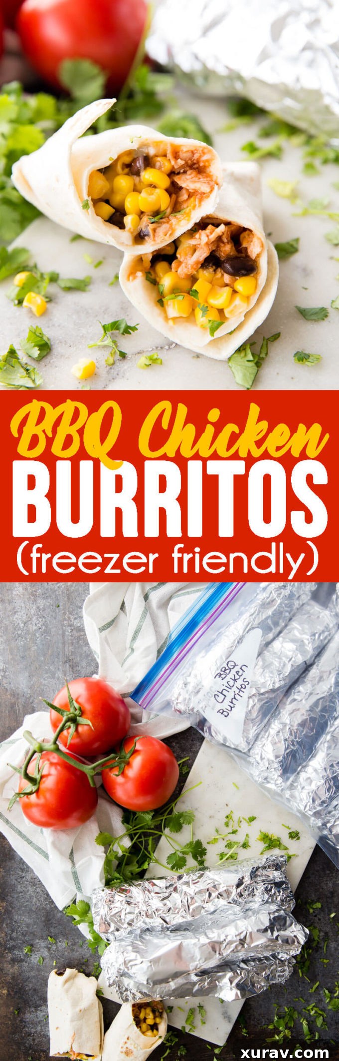 Ultimate BBQ Chicken Burritos, a perfect make-ahead and freezer-friendly meal.