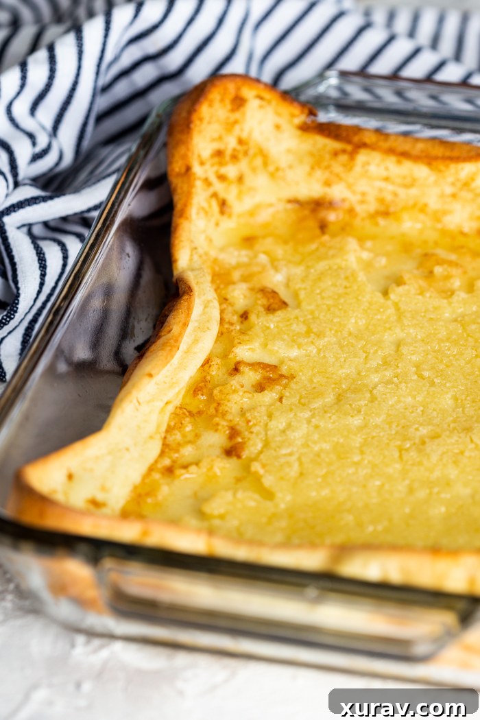 A pan full of german pancakes